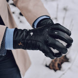 Harvey (noir) - Gants en peau de chèvre avec luxueuse doublure en laine & fonction écran tactile - Schwartz & von Halen FR - Gants en Cuir - 8