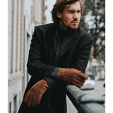 Clooney (marron) - Gants en daim et doublure luxueuse en peau de mouton - Schwartz & von Halen FR - Gants en Cuir - 9