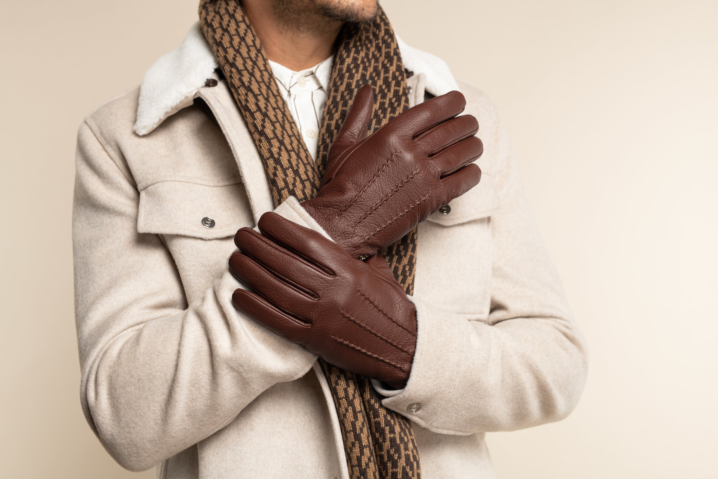 gants en cuir pour hommes