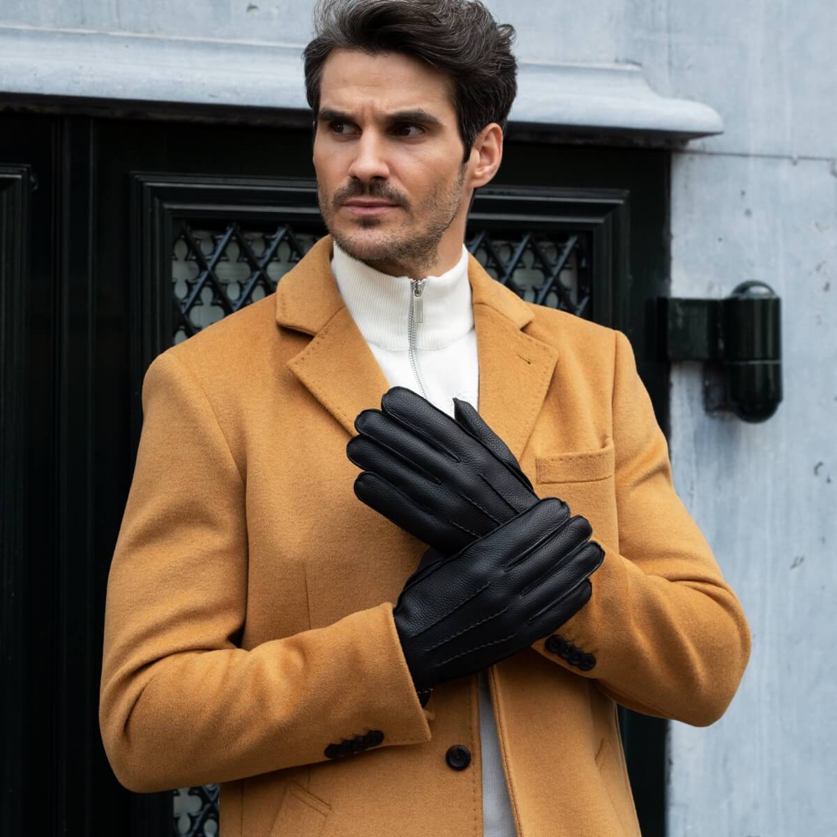 American Deerskin Leather Gloves Men