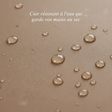 Emma (taupe) - Gants extra-longs en cuir de mouton avec doublure luxueuse en cachemire et fonction tactile