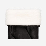 Alessandra (noir) - Gants tactiles en cuir de chèvre et doublure en laine d'agneau - Schwartz & von Halen FR - Gants en Cuir - 3