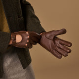 Austin (marron) – luxueux gants de conduite en cuir de cerf américain - Schwartz & von Halen FR - Gants en Cuir - 4