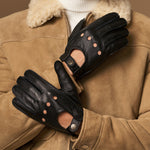 Austin (noir) – luxueux gants de conduite en cuir de cerf américain - Schwartz & von Halen FR - Gants en Cuir - 6