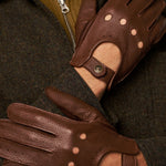 Austin (marron) – luxueux gants de conduite en cuir de cerf américain - Schwartz & von Halen FR - Gants en Cuir - 7