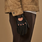 Austin (noir) – luxueux gants de conduite en cuir de cerf américain - Schwartz & von Halen FR - Gants en Cuir - 8