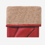 Ivy (rouge) - Gants tactiles en cuir de mouton et doublure en laine/cachemire - Schwartz & von Halen FR - Gants en Cuir - 3
