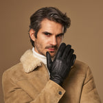 Charles – luxueux gants en cuir de cerf américain avec doublure chaude en cachemire - Schwartz & von Halen FR - Gants en Cuir - 8