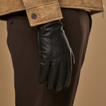 Charles – luxueux gants en cuir de cerf américain avec doublure chaude en cachemire - Schwartz & von Halen FR - Gants en Cuir - 12