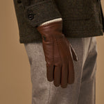 Columbus (marron) - Gants en cuir de cerf (American deerskin) et doublure en laine - Schwartz & von Halen FR - Gants en Cuir - 6