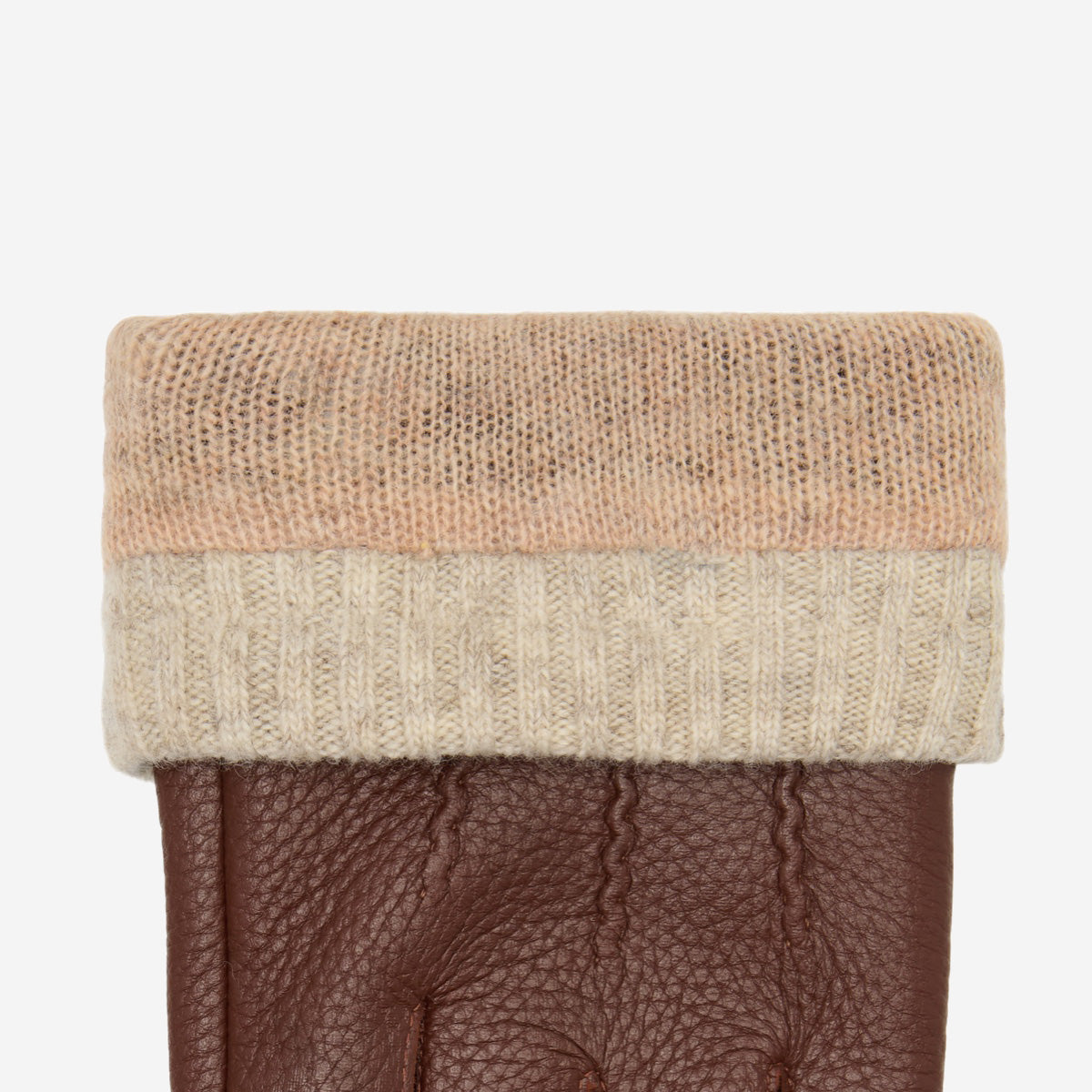 Columbus (marron) - Gants en cuir de cerf (American deerskin) et doublure en laine - Schwartz & von Halen FR - Gants en Cuir - 3