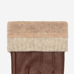 Columbus (marron) - Gants en cuir de cerf (American deerskin) et doublure en laine - Schwartz & von Halen FR - Gants en Cuir - 3