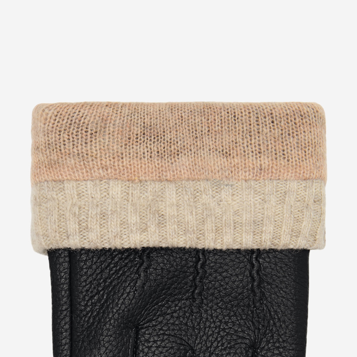 Columbus (noir) - Gants en cuir de cerf (American deerskin) et doublure en laine - Schwartz & von Halen FR - Gants en Cuir - 3