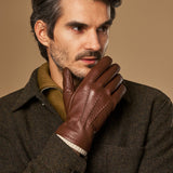 Columbus (marron) - Gants en cuir de cerf (American deerskin) et doublure en laine - Schwartz & von Halen FR - Gants en Cuir - 8