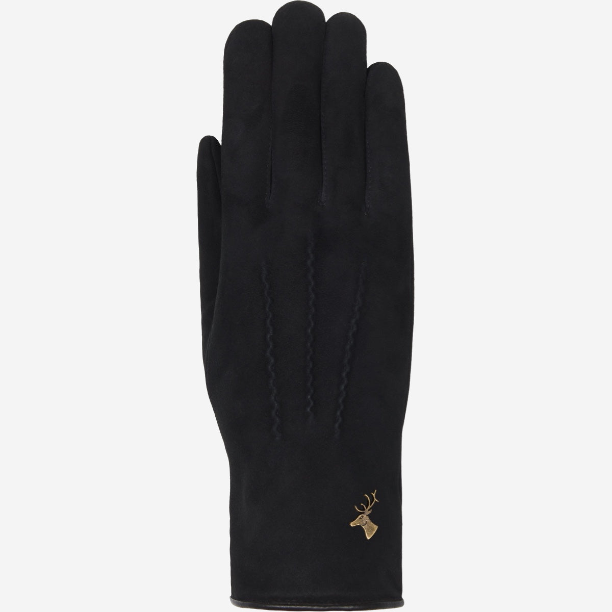 Elizabeth (noir) - Gants en daim et doublure chaude en fausse fourrure - Schwartz & von Halen FR - Gants en Cuir - 1
