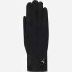 Elizabeth (noir) - Gants en daim et doublure chaude en fausse fourrure - Schwartz & von Halen FR - Gants en Cuir - 1