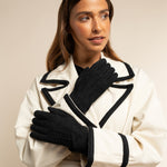 Elizabeth (noir) - Gants en daim et doublure chaude en fausse fourrure - Schwartz & von Halen FR - Gants en Cuir - 9