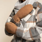 Hailey (camel) - moufles en daim de chèvre avec luxueuse doublure en shearling (fourrure de mouton) - Schwartz & von Halen FR - Gants en Cuir - 7