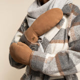 Hailey (camel) - moufles en daim de chèvre avec luxueuse doublure en shearling (fourrure de mouton) - Schwartz & von Halen FR - Gants en Cuir - 7