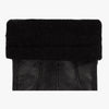 Harvey (noir) - gants en peau de chèvre avec luxueuse doublure en laine & fonction écran tactile