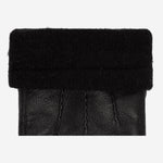 Harvey (noir) - Gants en peau de chèvre avec luxueuse doublure en laine & fonction écran tactile - Schwartz & von Halen FR - Gants en Cuir - 3