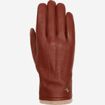 Harvey (cognac) - Gants en peau de chèvre avec luxueuse doublure en laine & fonction écran tactile - Schwartz & von Halen FR - Gants en Cuir - 1