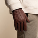 Harvey (cognac) - Gants en peau de chèvre avec luxueuse doublure en laine & fonction écran tactile - Schwartz & von Halen FR - Gants en Cuir - 7