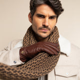 Harvey (cognac) - Gants en peau de chèvre avec luxueuse doublure en laine & fonction écran tactile - Schwartz & von Halen FR - Gants en Cuir - 12