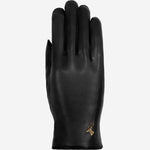 Ivy (noir) - Gants tactiles en cuir de mouton et doublure en laine/cachemire - Schwartz & von Halen FR - Gants en Cuir - 1