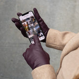 Ivy (violet) - Gants en peau de mouton avec doublure en laine/cachemire & fonction écran tactile - Schwartz & von Halen FR - Gants en Cuir - 5