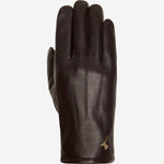 Jake (marron foncé) - Gants en peau de mouton avec doublure chaude en polaire et fonction écran tactile - Schwartz & von Halen FR - Gants en Cuir - 1