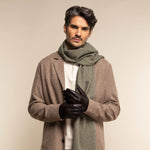 Jake (marron foncé) - Gants en peau de mouton avec doublure chaude en polaire et fonction écran tactile - Schwartz & von Halen FR - Gants en Cuir - 8