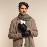 Jaxon (noir) - Gants en peau de chèvre avec luxueuse doublure en fausse fourrure & fonction écran tactile - Schwartz & von Halen FR - Gants en Cuir - 5