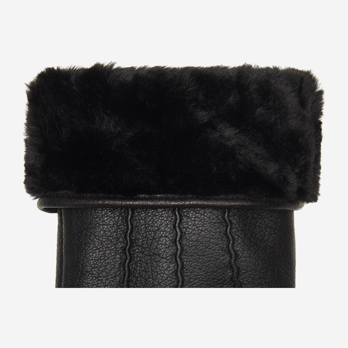 Jaxon (noir) - Gants en peau de chèvre avec luxueuse doublure en fausse fourrure & fonction écran tactile - Schwartz & von Halen FR - Gants en Cuir -3