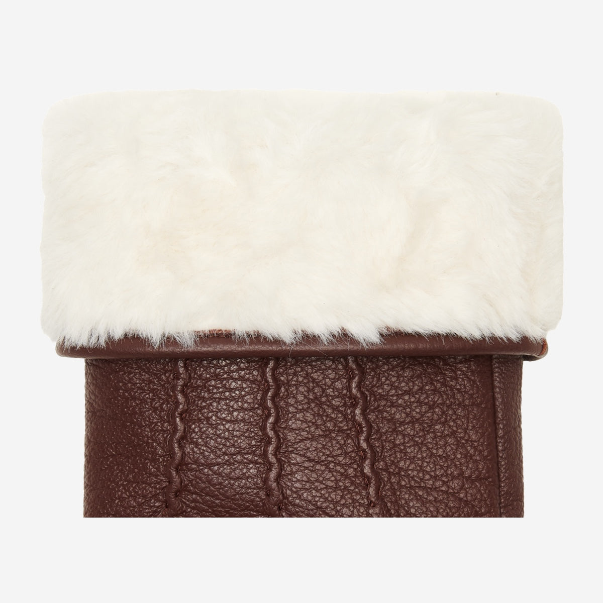 Jaxon (marron)  - Gants en peau de chèvre avec luxueuse doublure en fausse fourrure & fonction écran tactile  - Schwartz & von Halen FR - Gants en Cuir - 3