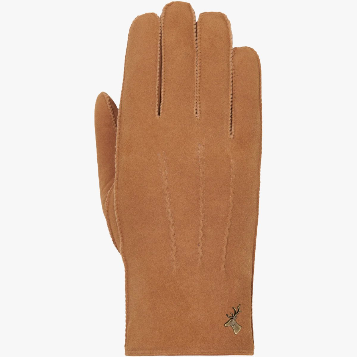 Josie (camel) - Gants en cuir de chèvre avec luxueuse fourrure de mouton