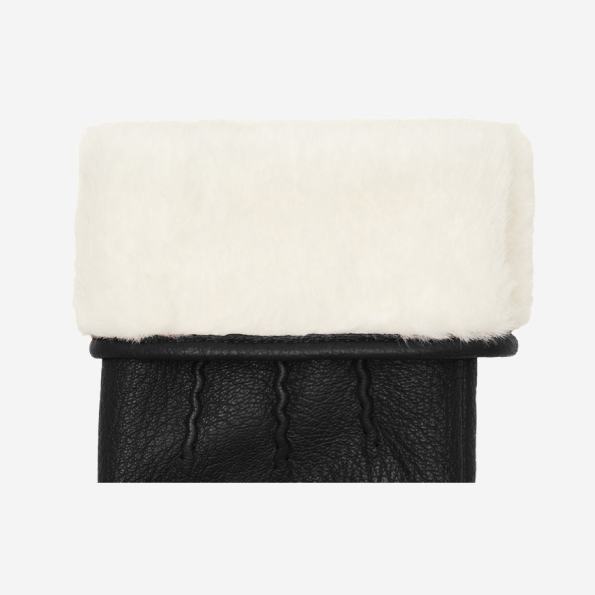 Julia (noir) - Gants en peau de chèvre avec luxueuse doublure en fausse fourrure & fonction écran tactile - Schwartz & von Halen FR - Gants en Cuir - 3