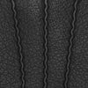 Julia (noir) - Gants en peau de chèvre avec luxueuse doublure en fausse fourrure & fonction écran tactile
