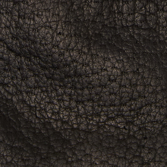 Close-up of black leather glove texture