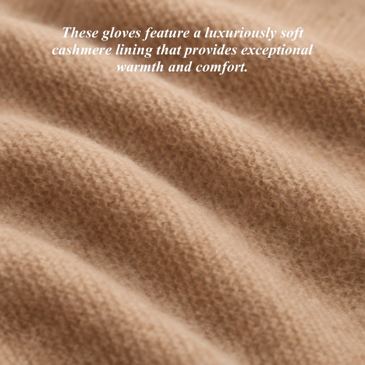 Cashmere lining texture in a soft beige interior of a glove