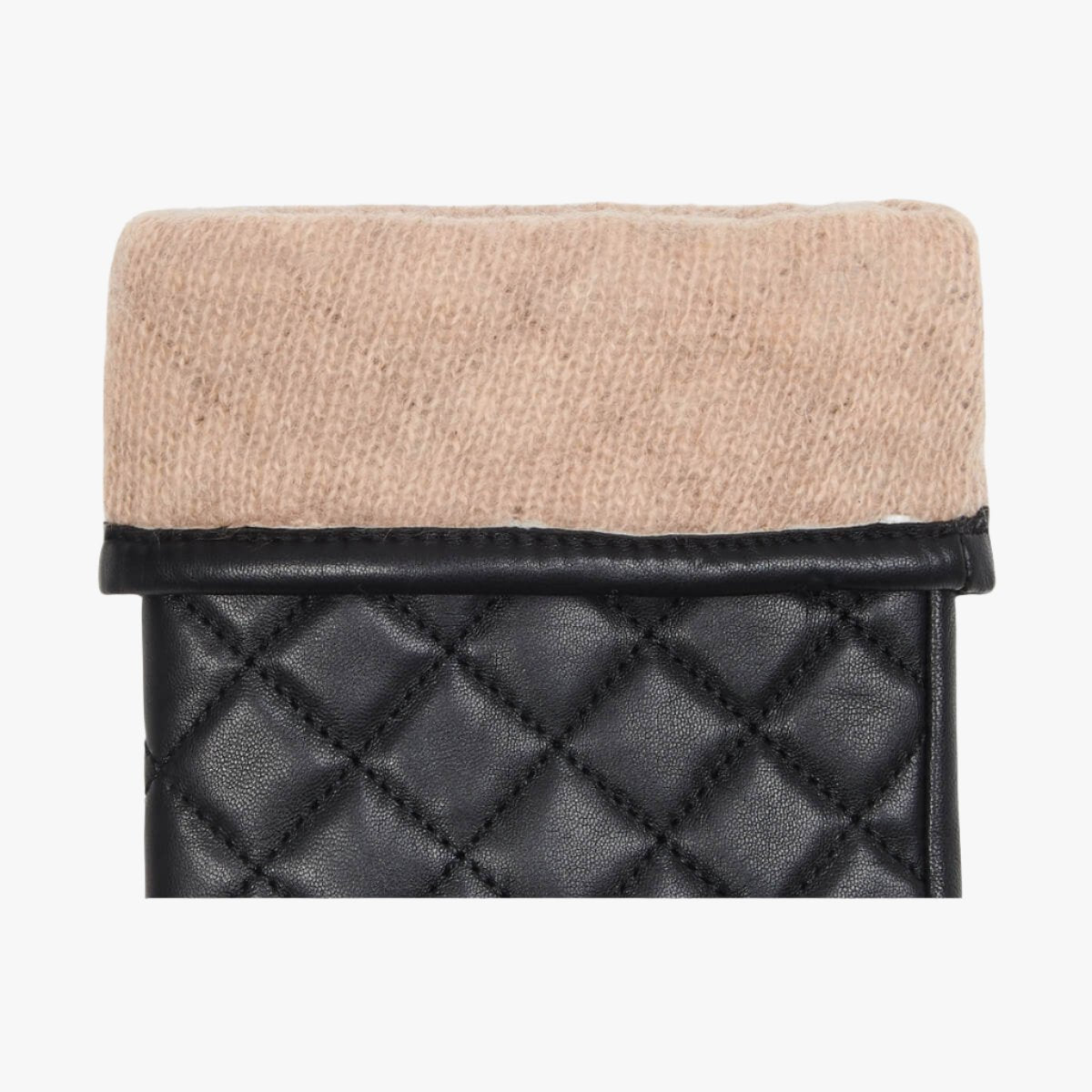 Kira (noir) - gants en peau de mouton avec doublure en laine/cachemire & fonction écran tactile