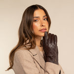 Kira (marron) - Gants en peau de mouton avec doublure en laine/cachemire & fonction écran tactile - Schwartz & von Halen FR - Gants en Cuir - 10