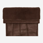 Lily (marron foncé) - Gants en peau de mouton avec doublure chaude en polaire & fonction écran tactile - Schwartz & von Halen FR - Gants en Cuir - 3