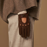 Marley (marron) – Luxueux gants de conduite en cuir de cerf américaine - Schwartz & von Halen FR - Gants en Cuir - 4