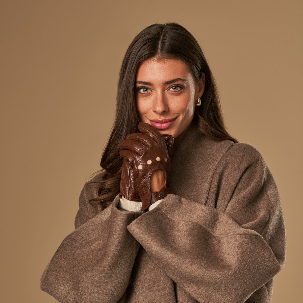 Marley (marron) – Luxueux gants de conduite en cuir de cerf américaine - Schwartz & von Halen FR - Gants en Cuir - 5