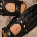 Marley (noir) – Luxueux gants de conduite en cuir de cerf américaine - Schwartz & von Halen FR - Gants en Cuir - 8