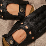 Marley (noir) – Luxueux gants de conduite en cuir de cerf américaine - Schwartz & von Halen FR - Gants en Cuir - 8