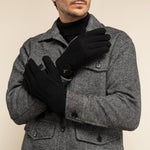 Matthew (noir) - Gants en cuir de chèvre avec luxueuse fourrure de mouton - Schwartz & von Halen FR - Gants en Cuir - 10