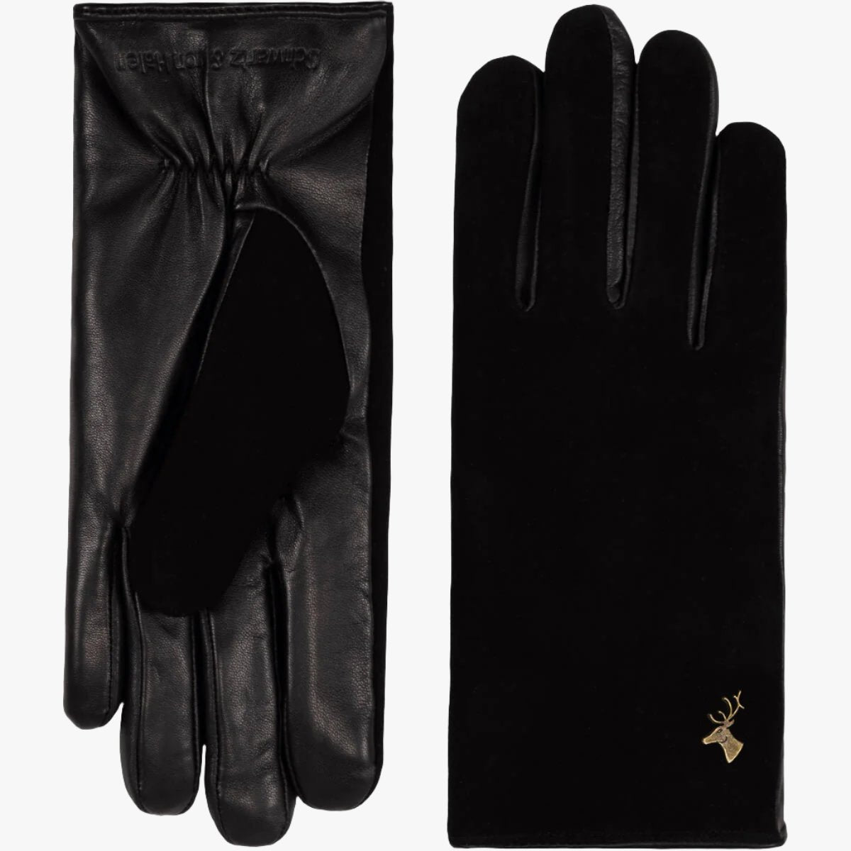 Nora - Gants tactiles en cuir de mouton et doublure luxueuse en fausse fourrure