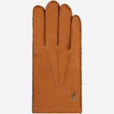 Benedict (cognac) - Gants exclusifs pour hommes en cuir de pécari, doublés de cachemire